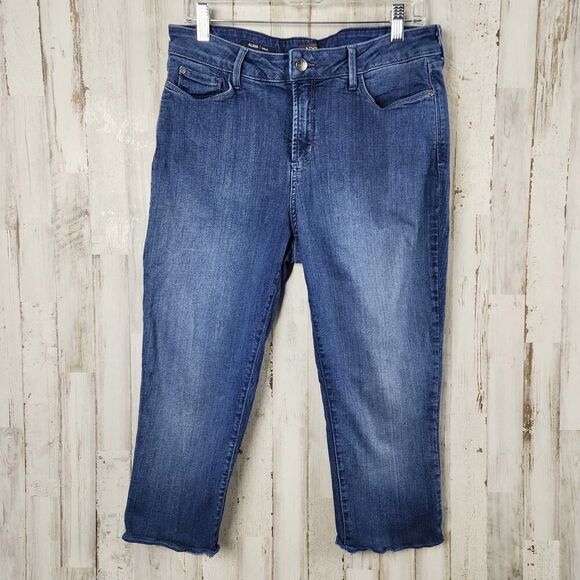 NYDJ Alina Ankle Denim Jeans Blue Size 12 - Picture 1 of 10